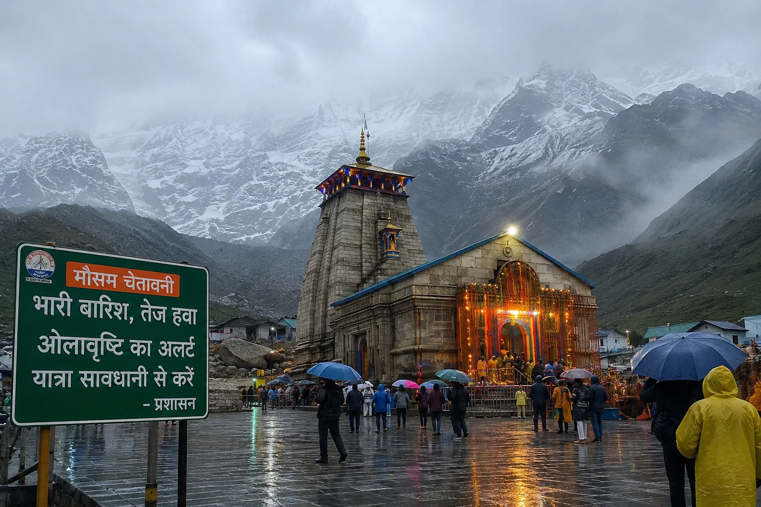 उत्तराखंड में मौसम का बड़ा अलर्ट, चारधाम यात्रियों को सावधानी की सलाह
