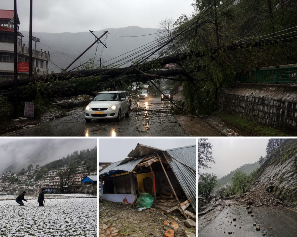उत्तराखंड में मौसम का कहर: कई जिलों में तेज आंधी, बारिश और ओलावृष्टि से जनजीवन प्रभावित, IMD ने जारी किया ऑरेंज अलर्ट