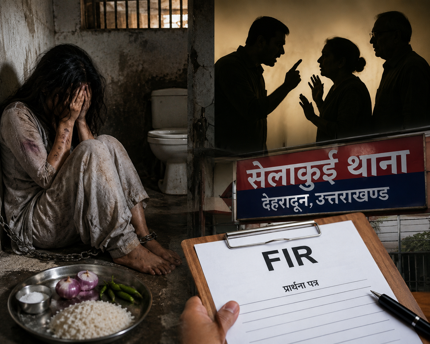 देहरादून में इंसानियत को शर्मसार करने वाला मामला, विवाहिता को 10 महीने तक कमरे और शौचालय में बंधक बनाकर रखा, पति समेत तीन पर मुकदमा