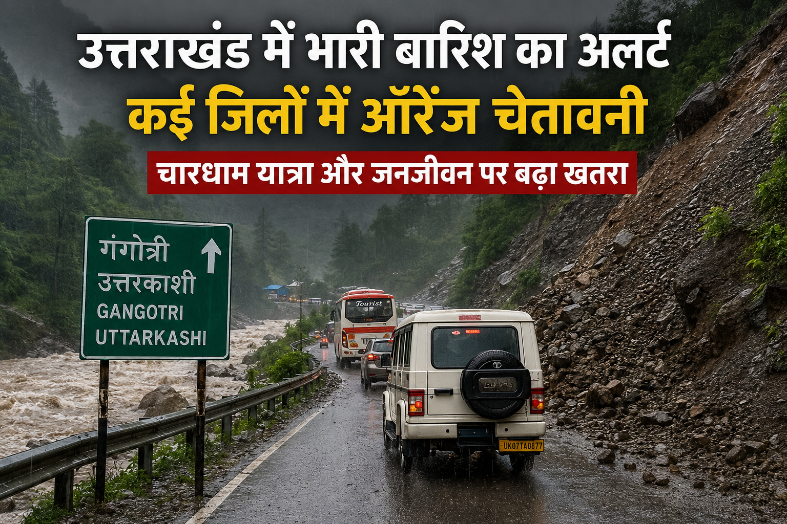 उत्तराखंड में मानसून का कहर बढ़ने की आशंका, कई जिलों में भारी बारिश का अलर्ट; यात्रा और चारधाम मार्गों पर बढ़ी चिंता