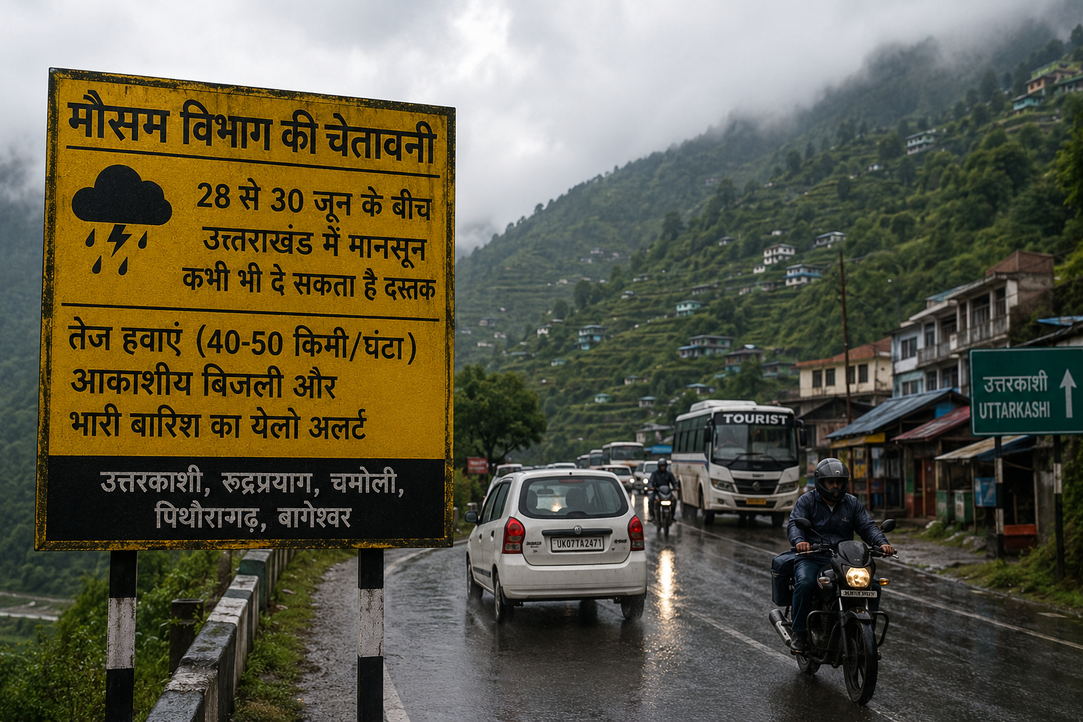 पिथौरागढ़ और बागेश्वर जिलों में 29 और 30 जून को भारी से अत्यंत भारी बारिश का ऑरेंज/रेड अलर्ट जारी किया गया है। मौसम विभाग और लाइव हिंदुस्तान की रिपोर्ट के अनुसार, इन दोनों जिलों में मूसलाधार बारिश के कारण भूस्खलन (landslides) और नदी-नालों का जलस्तर बढ़ने का खतरा है।आगामी दिनों के मौसम और उमस की स्थिति का मुख्य विवरण इस प्रकार है:भारी बारिश का पूर्वानुमान (29-30 जून)अत्यंत भारी बारिश: पिथौरागढ़ और बागेश्वर जिलों के कुछ हिस्सों में अत्यधिक मूसलाधार बारिश की आशंका है।संवेदनशील इलाके: नदी तटों और पहाड़ों के ढलानों पर रहने वाले लोगों को सतर्क रहने की सलाह दी गई है।अन्य पहाड़ी जिले: चमोली, रुद्रप्रयाग और उत्तरकाशी में भी भारी बारिश का सिलसिला जारी रहेगा।मैदानी इलाकों में उमस भरी गर्मीतापमान की स्थिति: देहरादून, हरिद्वार और उधमसिंह नगर जैसे मैदानी क्षेत्रों में तापमान 36°C से 37°C के बीच बना हुआ है।उमस का कारण: प्री-मानसून की हल्की बूंदाबांदी और हवा में नमी बढ़ने के कारण चिपचिपी गर्मी (humidity) ने लोगों को बेहाल कर रखा है।राहत कब: मानसून के पूरी तरह सक्रिय होने (29-30 जून के बाद) पर ही मैदानी इलाकों के तापमान में गिरावट आएगी और उमस से राहत मिलेगी।क्या आप पिथौरागढ़ या बागेश्वर में राहत शिविरों/प्रशासनिक हेल्पलाइन की जानकारी चाहते हैं, या देहरादून में अगले 24 घंटों में बारिश की संभावना जानना चाहते हैं?