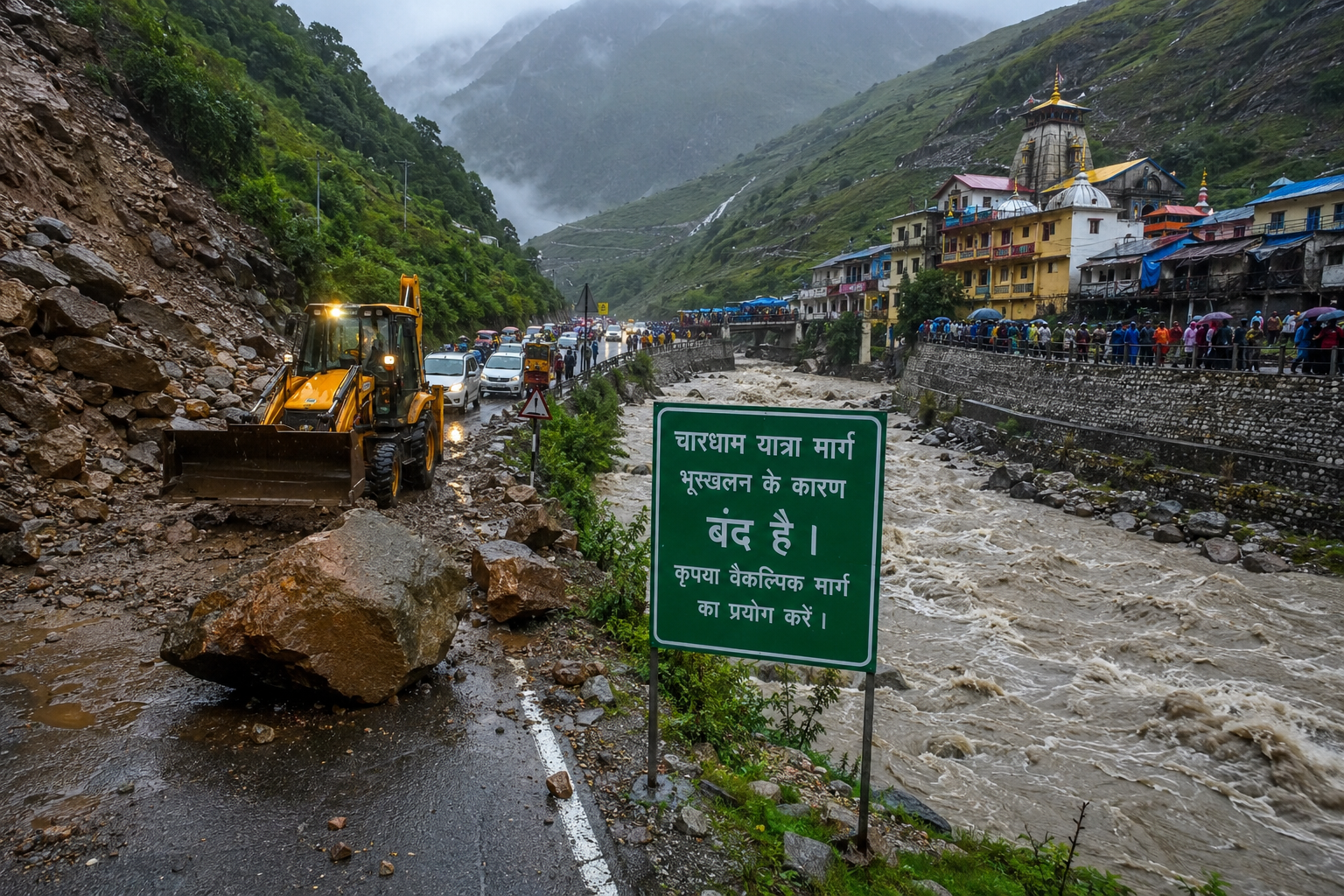 उत्तराखंड मौसम अपडेट: ऑरेंज अलर्ट के बीच मूसलाधार बारिश, 109 सड़कें बंद, चारधाम यात्रा प्रभावित