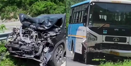 उत्तराखंड में दो बड़े सड़क हादसे: चमोली में पूर्व नौसैनिक की मौत, देवप्रयाग में रोडवेज बस-कार की भिड़ंत में चार घायल