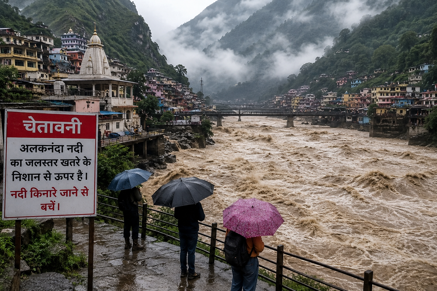 उत्तराखंड में बारिश का कहर: 8 जिलों में फ्लैश फ्लड का हाई अलर्ट, स्कूल बंद, केदारनाथ यात्रा स्थगित, 91 से अधिक सड़कें बंद