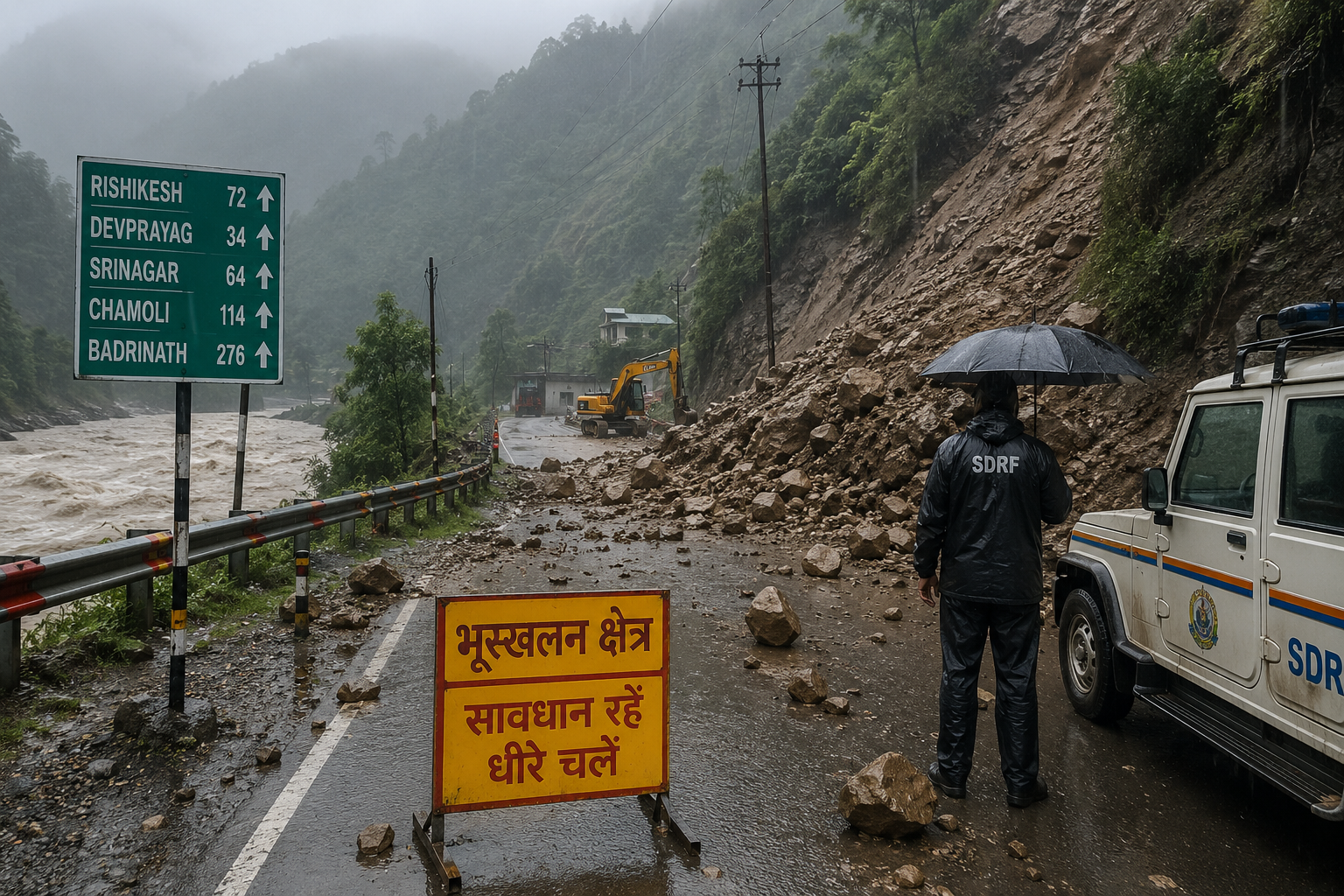 उत्तराखंड Weather Alert: 6 जिलों में Heavy Rain का रेड-ऑरेंज अलर्ट, Kedarnath और Badrinath Highway पर Landslide से बढ़ी मुश्किलें