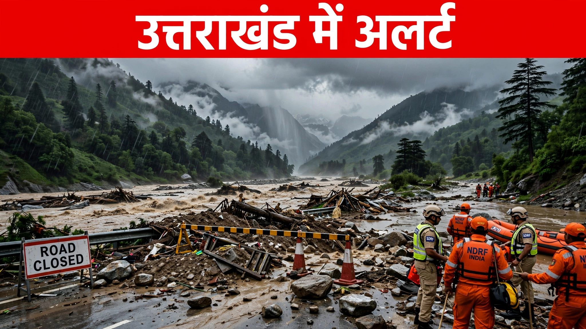 उत्तराखंड में मॉनसून का तांडव : 52.4 मिमी औसत बारिश, देहरादून-पिथौरागढ़-बागेश्वर में ऑरेंज अलर्ट, नेपाल बाढ़ से शारदा नदी उफान पर - SDRF हाई अलर्ट