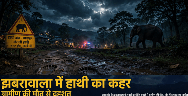 Jhabrawala Elephant Attack: हाथी के हमले में ग्रामीण की मौत