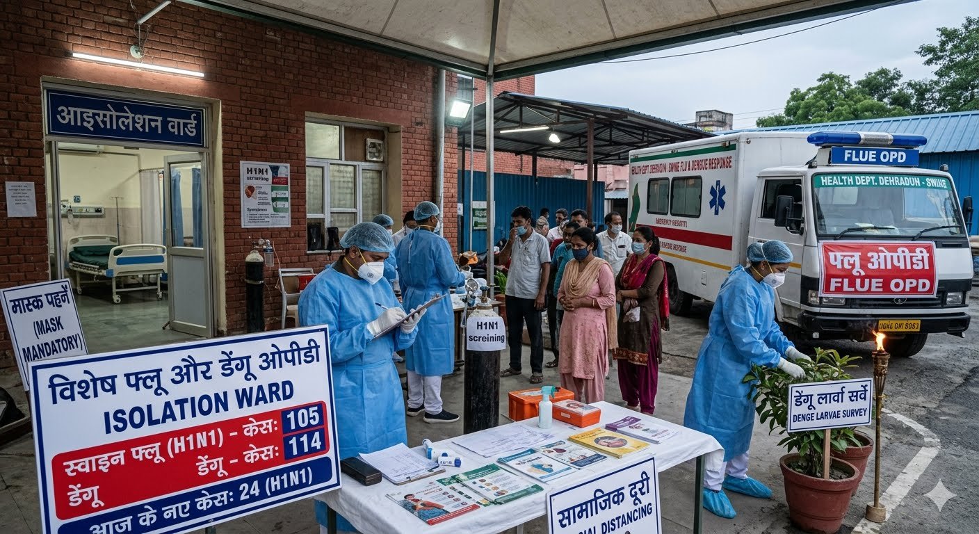 Dehradun में Swine Flu का Outbreak, 24 New Cases से हड़कंप